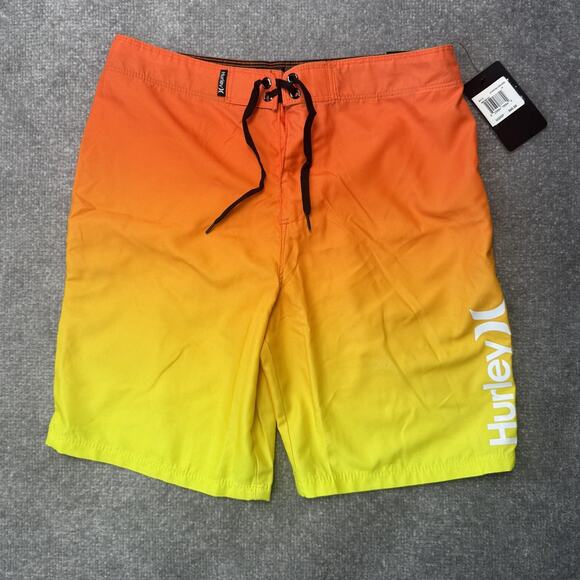 Hurley Board Shorts Boys 16 Swim Trunks Youth Size Polyester Beach Swimwear New - Picture 1 of 9